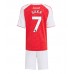 Arsenal Bukayo Saka #7 Hjemmedraktsett Barn 2025-26 Korte ermer (+ Korte bukser)